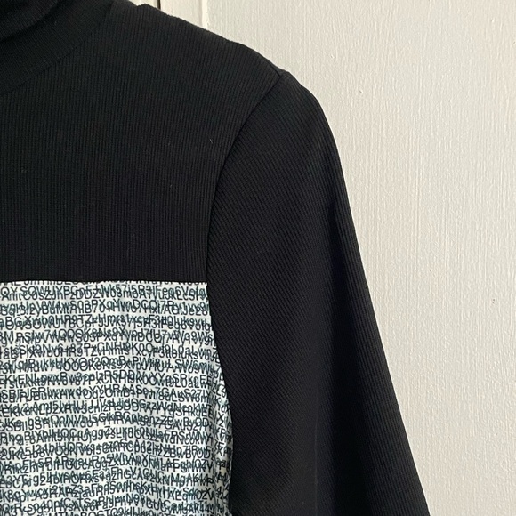 Féraud Mid Sleeve Turtle Neck Print Dress Knee-Length - Picture 5 of 13